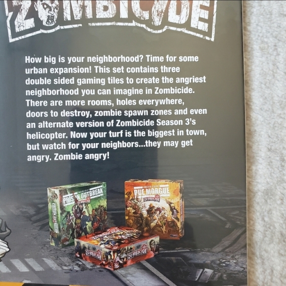 ZOMBICIDE 3 Angry Neighbors Game Tiles New - Picture 6 of 7